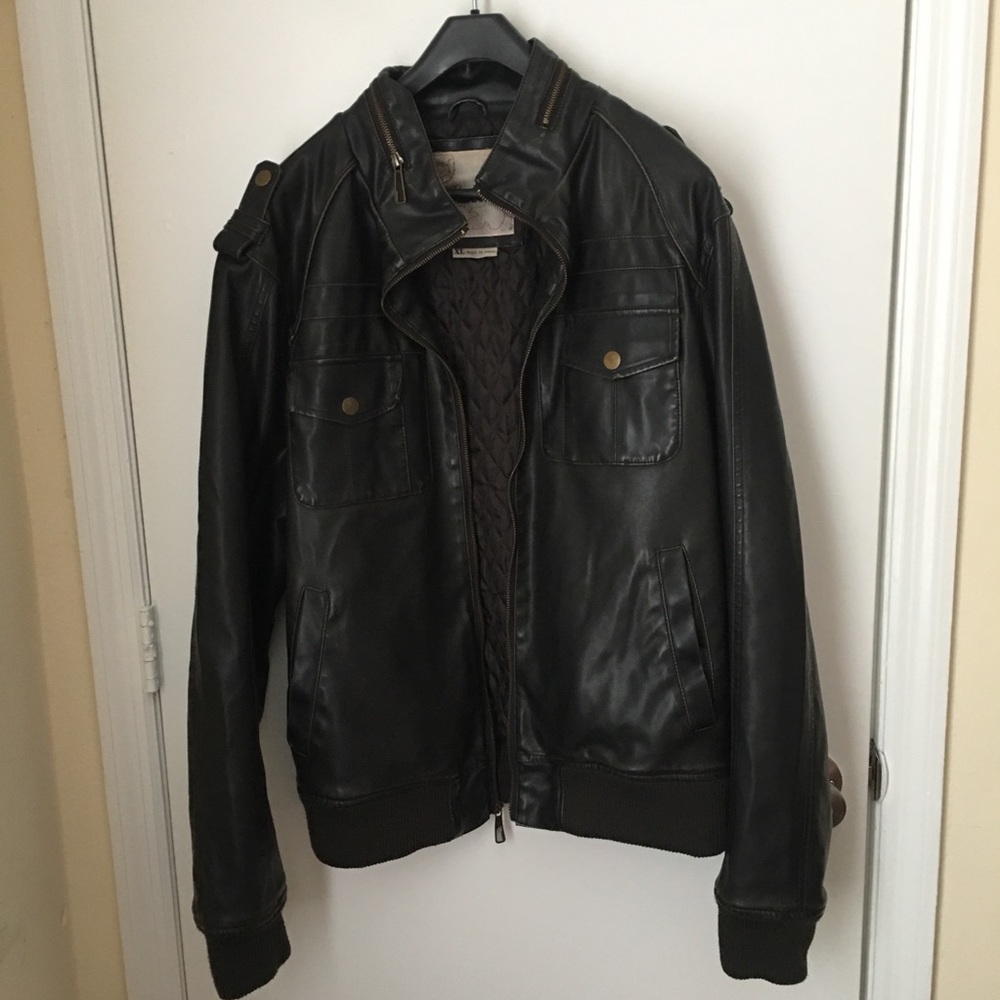 Faux Leather Jacket Size XL